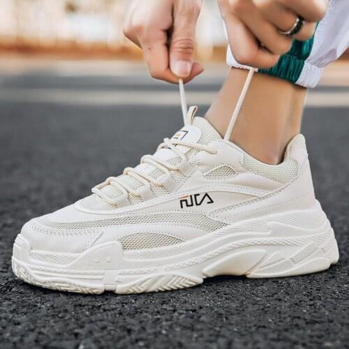 Mens casual shoes trend fashion all-match shoes lightweight and comfortable tennis shoes breathable mesh wearable sneakers