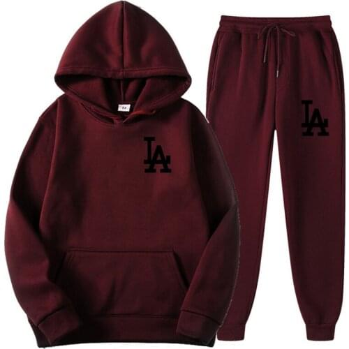 2021 New Autumn Mens Sets 2-Piece Hoodies+Running Pants Sport Suits Casual Men/Women Sweatshirts Tracksuit Brand Sportswear