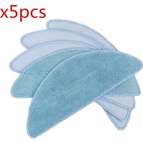 New 5pcs Mopping Cloth & 5pcs magic paste For CONGA EXCELLENCE Robotic Vacuum Cleaner Parts