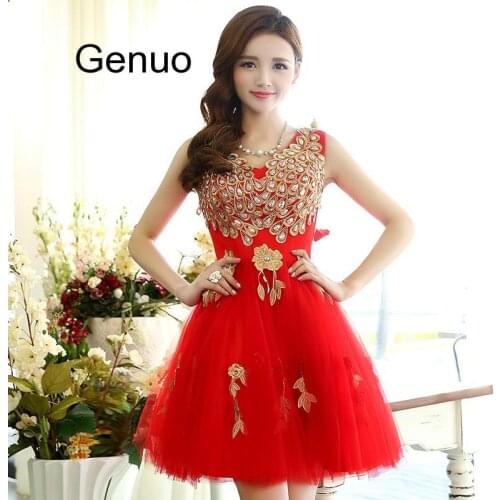 New Dress Lace Dress Short Korean Style Mesh Yarn Sleeveless Acrylic Diamond Decoration Deep V-neck Bandage Dresses