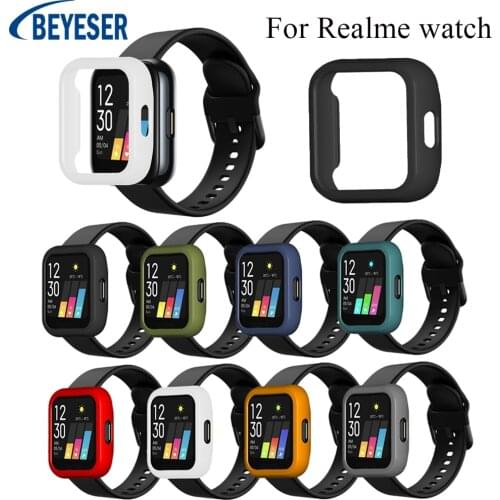 New fitting Protective Case PC Full Screen Cover Frame For Realme watch Protector Frame Protective Shell For Realme watch
