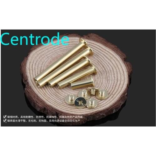 Plated daughter ledger screw, book screw, album butt joint menu screw, lock screw M5 20Pcs