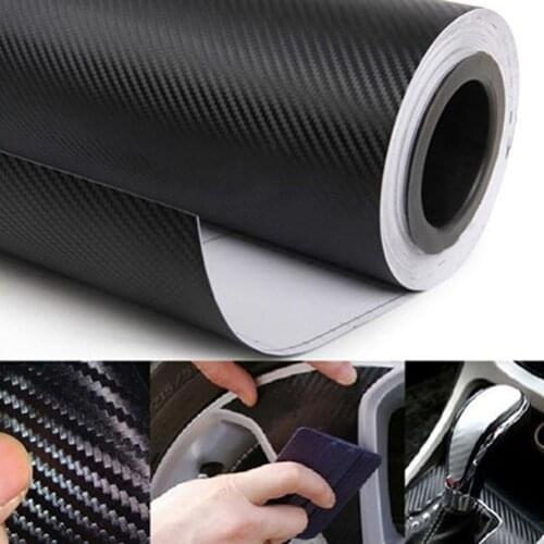 DIY Self Adhesive 3D Carbon Fiber Vinyl Car Sticker Film Decal Auto Decoration Car Interior Accessories Sticker