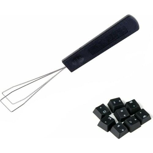 Steel Wire Keyboard Key Keycap Puller Plastic Handle Remover Unloading Steel Cleaning Tool
