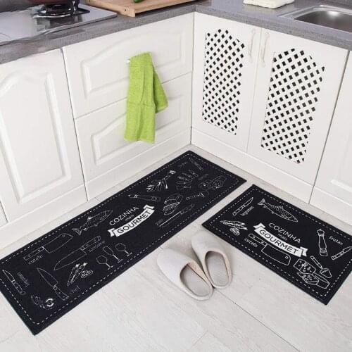 Modern Fashionable Cartoon Kitchen Mat Bathroom Carpet Floor Mat Washable Durable Door Mat Living Room Decorative Bedroom Carpet