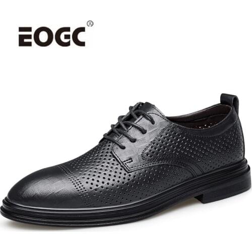 Natural Leather Men Shoes Business Men Dress Shoes Retro Lace Up Oxford Shoe Flats Wedding Office Shoes Men Zapatillas Hombre
