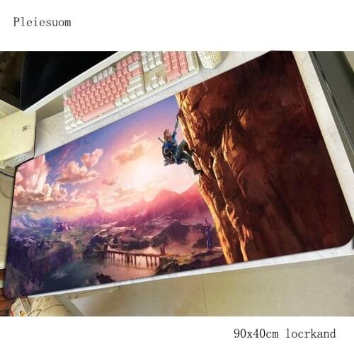 Zelda mouse pad gamer Boy Gift mousepad 900x400x4mm rubber desk mat Personality gaming accessories game keyboard mats oversized
