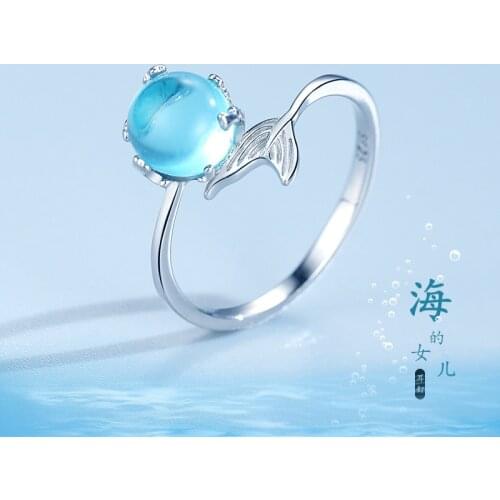 Charm Mermaid Tail Fish Ring For Women Men Vintage Boho Knuckle Party Rings Punk Jewelry Girls Gift