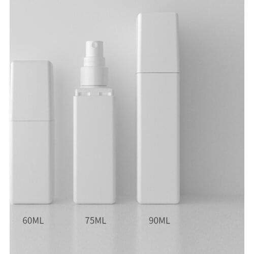 10/30pcs 60ml 75ml 90ml Refillable Bottles White Plastic Perfume Atomizer Mini Empty Spray Bottle Portable Travel Accessories