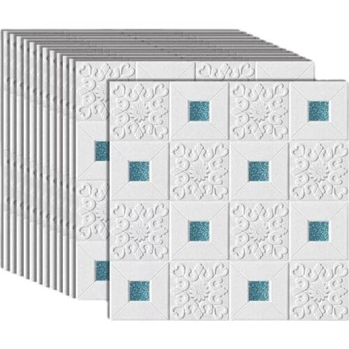 12Pcs 70x70cm 3D Stereo Foam Wall Stickers Ceiling Panel Roof Decal Self Adhesive DIY Wallpaper Home Decor Living Room Children