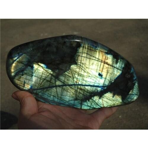 1470g Natural Labradorite Crystal Rough Polished From Madagascar LA1226