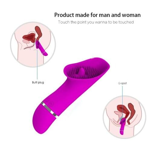 30 Speed Tongue Clitoris Stimulator Vibrator Adult Sex Toys G-spot Nipple Sucker Silicone Oral Vibrator Masturbator for Women
