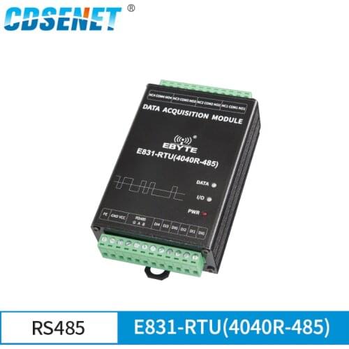 4 Channel Digital Quantity Input Relay Output Wireless IoT Modem Modbus RTU IO Controller E831-RTU(4040R-485)