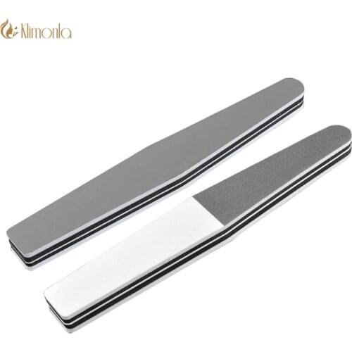 4Pcs/lot Klimonla Gray Nail Art File DIY Diamond Shining Buffing Tool Double Side Buffer File Block Manicure Tool Nail Polish