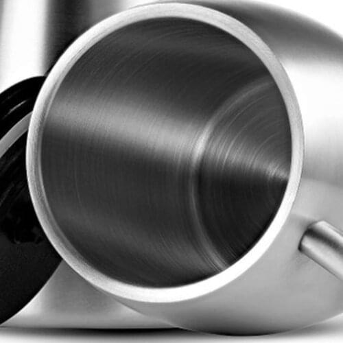 420ml Stainless Steel Coffee Mug Double Walled Insulated Tea Beer Cup with Handle