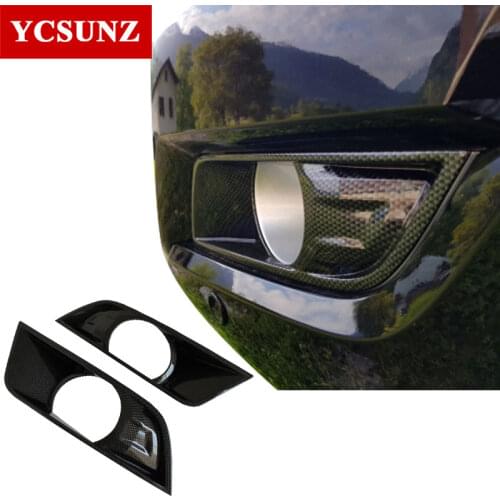 Car Accessories ABS Carbon Fiber Fog Light Cover For Ford Ranger T7 2016 2017 2018 Wildtrak