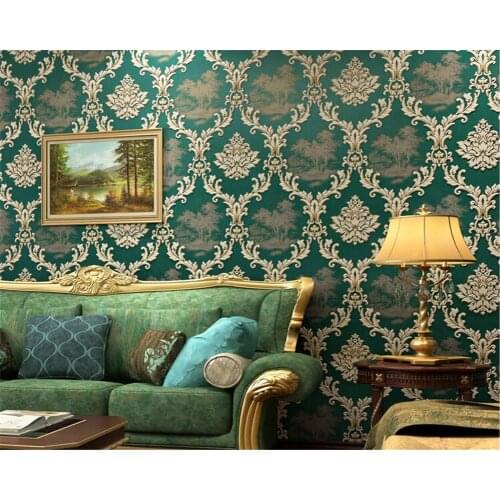 Beibehang European style retro fashion classic wallpaper personalized bedroom living room TV background wallpaper for walls 3 d