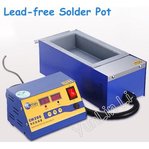 Lead-free Solder Pot Digital High-temperature Melting Tin Furnace Dip Tin Machine 220V/110V Split Lead-free Solder Furnace