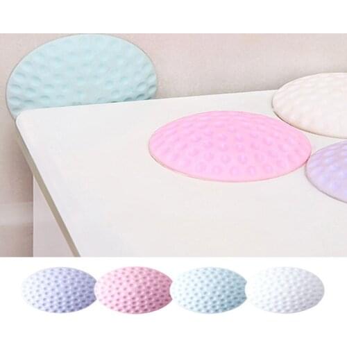 Safety Door Stopper Wall Protector Doorknob Shock Rails Mat Pad Door Rear Wall Shockproof Crash Pad Silicone Furniture Pads