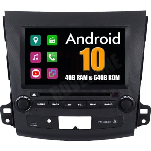 For Mitsubishi Outlander XL EX Android 10 Autoradio GPS Navigation Car DVD Radio Stereo Media Center Central Multimedia