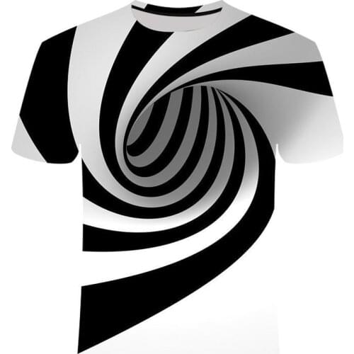 High Quality Cool T-Shirt Men Women Hot 3d Tshirt Print Watercolor Rainbow Circle Painting Short Sleeve Summer Tops Tees Fashion