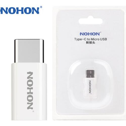 NOHON USB Type-C Cable Adapter To Micro USB Charger For Xiaomi 4C Meizu Oneplus Nokia MacBook Quick Charge Data Sync Connector