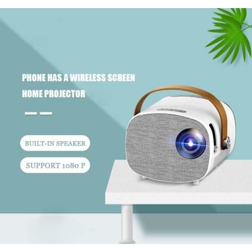 Mobile phone screen amplifier wireless co-screen projector home LED mini portable projector HD 1080 projector проектор