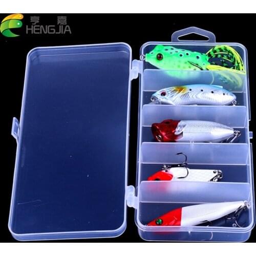 5pcs mixed popper pencil minnow fishing lures set bass wobbler pike carp trout perch peche fishing baits pesca fishing tackles