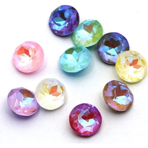Astrobox Gemstone Flower Mix MI Pointback Round High Quality Rhinestone For DIY Wedding Dress Jewelry Accessories 8x8mm Beads