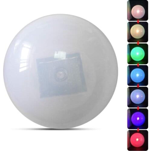 RGB LED Solar Powered Ball Floating Light IP65 Fence Lamp Waterproof White RGB Night Lights Swimming Pool Lights Outdoor Decor