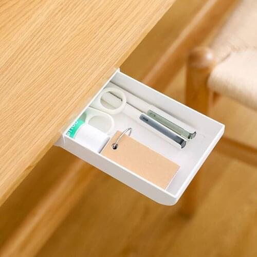 Universal Invisible Storage Box Under The Living Room Table Without Perforation Fixed Wall Hanging Pendant Paste Stabilizer