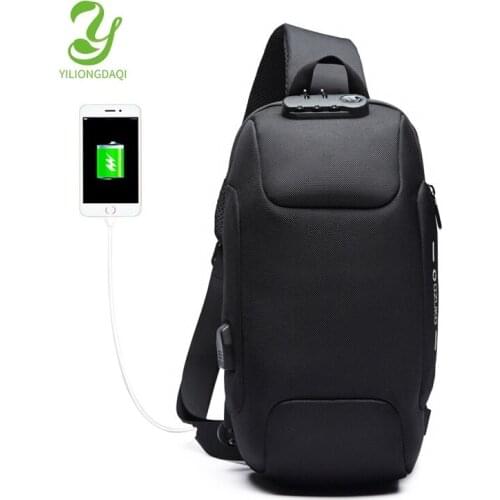 YILIONGDAQI Oxford Crossbody Shoulder Men Bags Anti-theft Chest Bag 2020 New Fashion Sport Sling Bag For Men With USB Charge