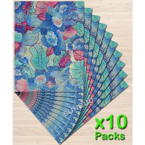 10 packs /Lot 20PCS Lurex embroidered Multi Colored African headtie sego gele and Ipele Head Tie Wrapper Scarf 2556