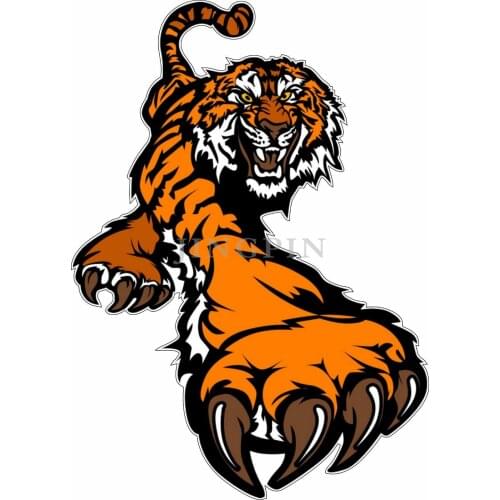 Car Stickers Tiger Cartoon Drawing Animal Bumper Sticker Vinyl Decal Racing Helmet Motorcycle Vinyl Stickers