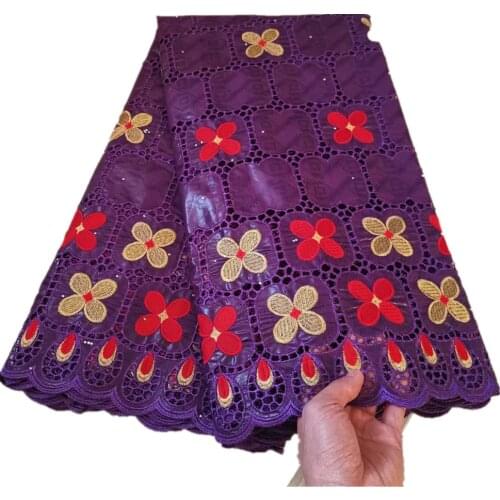French bazin riche african fabric high quality embroidered with stones hollow out design 5 yards/pcs for sewing YC-120
