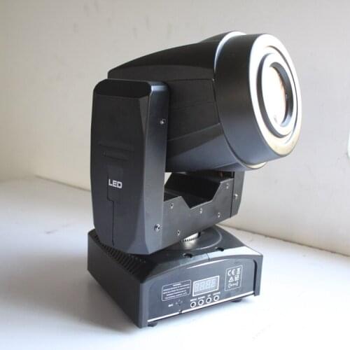 Hot sell 60W spot moving head with 3 Face Prism with zoom fuction dmx512 strobe effect sound control 4/15 channel