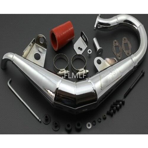 Exhaust Pipe Set Fit for 1/5 GTB Racing Losi 5ive-t Rovan LT King Motor x2 Truck Parts