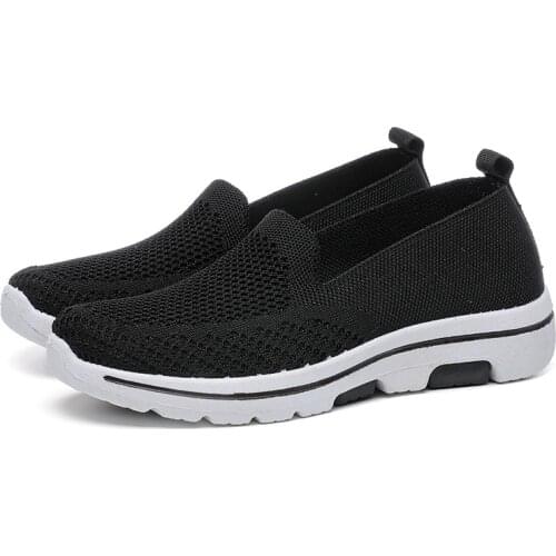 Fashionable Womens Shoes; Spring and Summer Comfortable, Breathable and Lightweight Womens Flat Shoes Zapatillas Mujer