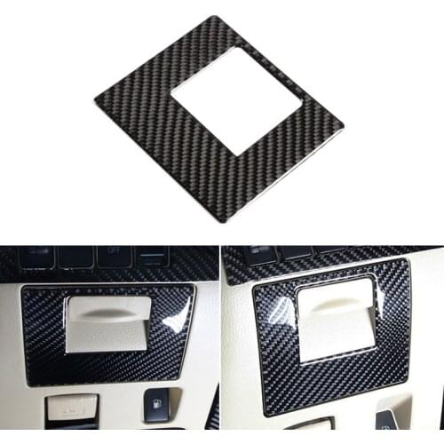 Soft Carbon Fiber Car Styling Driver Side Panel Storage Cover Frame Trim For Toyota Highlander 2015 2016 2017 2018