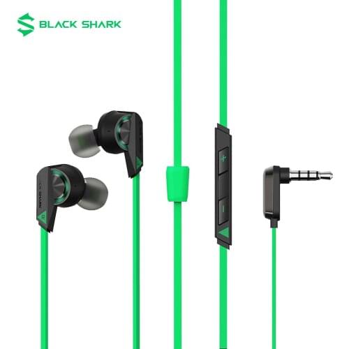 Black Shark 3.5mm Earphones 2 Pro with Microphone 11.2mm Driver Unit Knowles Balanced Armature Elbow Design for Android Xiaomi