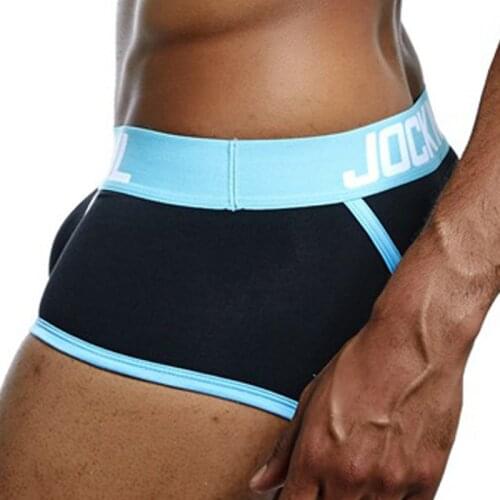 JOCKMAIL Underwear Sexy BOTTOMLESS Boxer Men Cotton Bielizna Homme Multicolor Calzoncillos Erotic Lingerie wear sexy gay lot