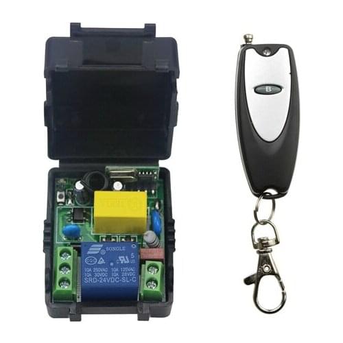 2016 new products 220 v 1 ch wireless remote control switch 1*receiver +1* transmitter relay remote controller