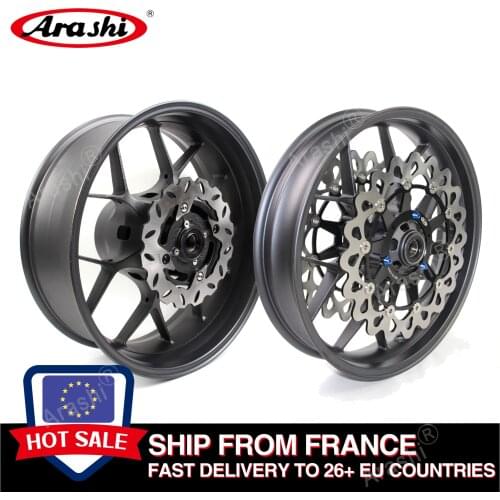 Ship from France Front Rear Wheel Rim Wheels Hub Brake Disc Rotors For HONDA CBR1000RR 2006 - 2016 CBR 1000 2007 2008 2009 2010