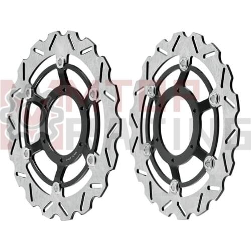 Pair Front Brake Discs for Honda CB900 F Hornet 2002 2003 2004 2005 2006 2007 Brake Rotors 296mm