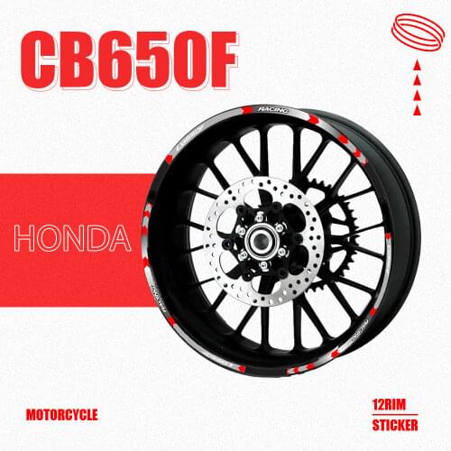 Hot sell Motorcycle Rim Wheel Decal Accessory Reflective waterproof Sticker for Honda CB500F CB500X