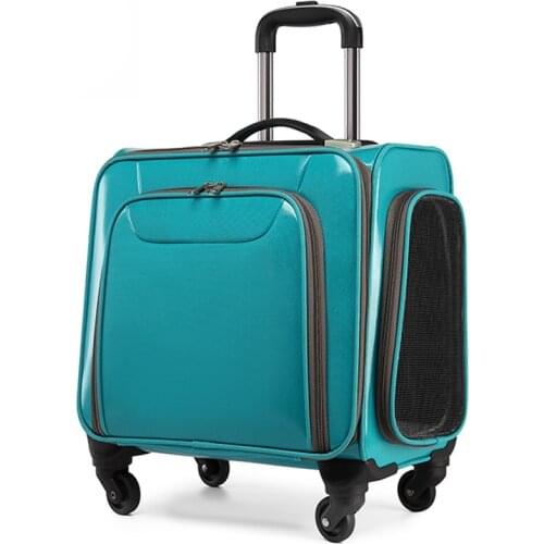 Cat Portable Trolley Case Bag Breathable Pet Carrying Outdoor Backpack Waterproof Expandable Small Dogs Carrier Bags