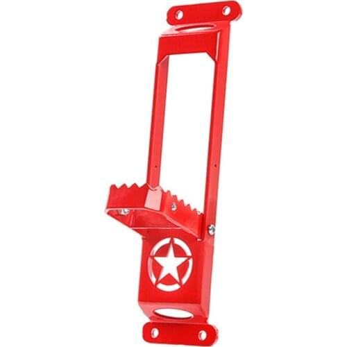 CMTO Solid Steel Car Door Steps Foot Plate Climbing Kit Door Hinge Foot Rest Pedal Peg for Jee p W rangler JK JL 2007- 2018