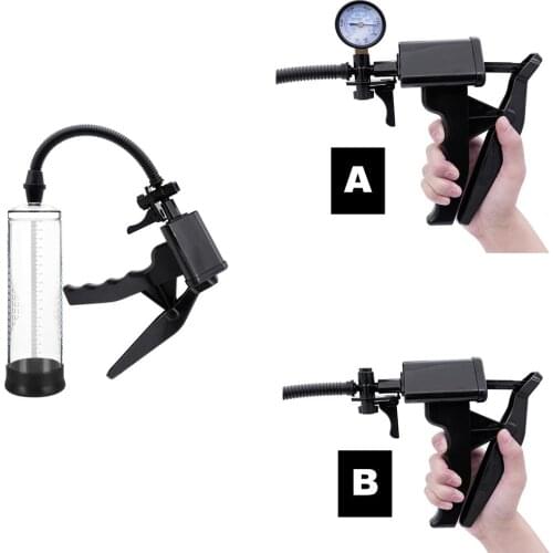Penis Pump Penis Extender Penis Enlargement Delayed Ejaculation Erection Vacuum Pump With Master Pressure Gauge Sex Toy For Men