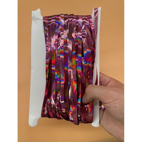 2m rain silk curtain beam type wedding birthday party decoration background wall colorful laser rain silk curtain