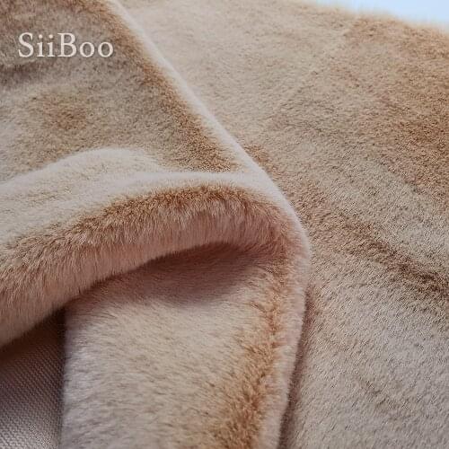 High quality 1.5cm long pile plush faux mink fur fabric for women autumn coat collar photography background tissu fausse SP6082